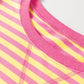 Yellow Stripe Round Neck Set