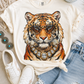 Rhinestone Necklace Tiger Tee.