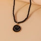 Smiley Beaded Necklace RTS