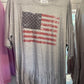 American Flag Fringe Top