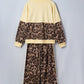 Leopard V Neck Set