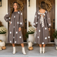 Brown Polka Dot Bow Back Midi Dress RTS