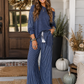 Raw Edge Pocket Casual Set