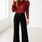 Black High Waist Flares RTS