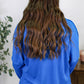 Blue Exposed Seam Tee RTS