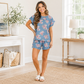 Retro Floral Denim Set