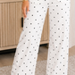 Polka Dot Scalloped Jeans