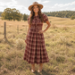 Vintage Knot Front Midi