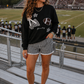Black Gingham Game Day Sweatshirt
