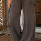 Dark Brown Mineral Wash Cargo Pants RTS