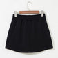 Black Casual Skort