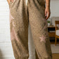 Khaki Plus Leopard Star Pants