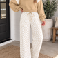 Khaki Plus Polka Dot Set