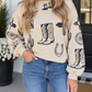 Khaki Western Loose Top