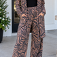 Khaki Zerbra Print Set