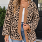 Leopard Corduroy Trim Jacket