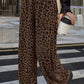Leopard Elastic Corduroy Pants