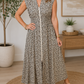 Leopard Zip Clinched Dress