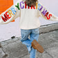 Merry Christmas Chenille Graphic Sweater