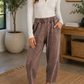 Mineral Wash Elastic Pants
