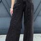 Mineral Wash Pleated Jeans