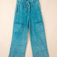 Mineral Wash Raw Hem Pants *MULTIPLE COLORS* RTS