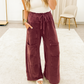 Mineral Wash Raw Hem Pants *MULTIPLE COLORS* RTS