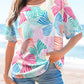 Multicolor Bowknot Waffle Top
