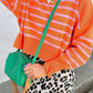 Orange Stripe Boxy Sweater RTS