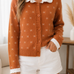 Orange Knitwear Cardigan