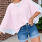Oversize Colorblock Dolman Shirt RTS