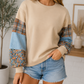 Patchwork Sleeve Sweatshirt
