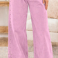 Pink Beaded Detail Loose Jeans