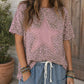 Pink Leopard Retro Studded Top