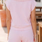 Pink Plaid Casual Set