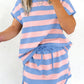 Pink Stripe Dolman Skortie Set