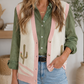 Pink Cactus Sweater Vest