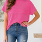 Pink Corded Top