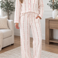 Pink Floral Button Pajama Set