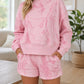 Pink Ribbed Elastic Set