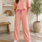 Pink Stripe Elastic Set