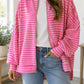 Pink Stripe Jacket Sweatshirt
