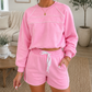 Pink Trim Elastic Set