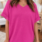 Pink Waffle Knit Top LT