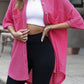 Pink Waffle Textured Shacket