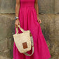 Plaid Square Neck Sundress