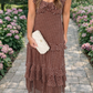 Polka Dot Ruffled Maxi Dress RTS