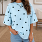 Polka Dot Seam Top New RTS