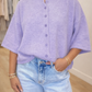 Purple Knit Cardigan