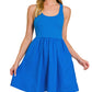 Combined Knit Woven Dress Zenana